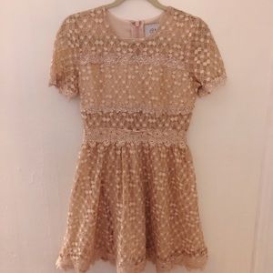 NEW Revolve JOA pale pink baby doll dress